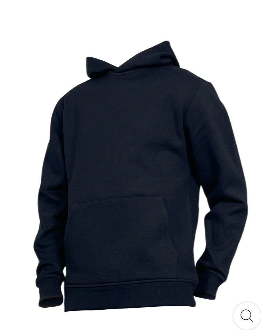 Solid Pullover Fleece Hoody