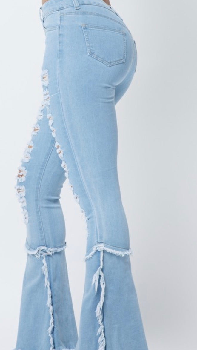 Distressed Denim Pant