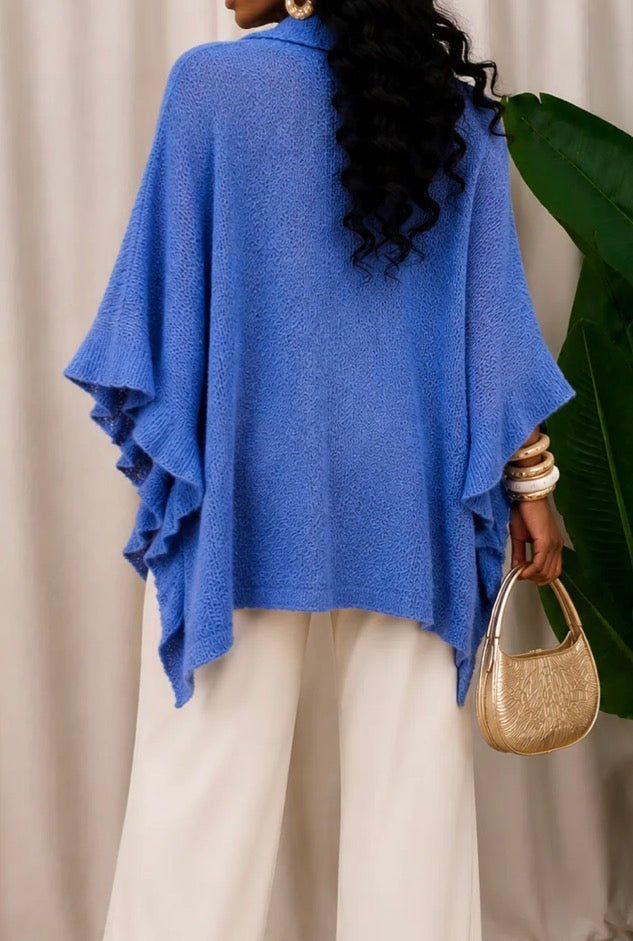 RUFFLE KNIT CARDIGAN (ONE SIZE)