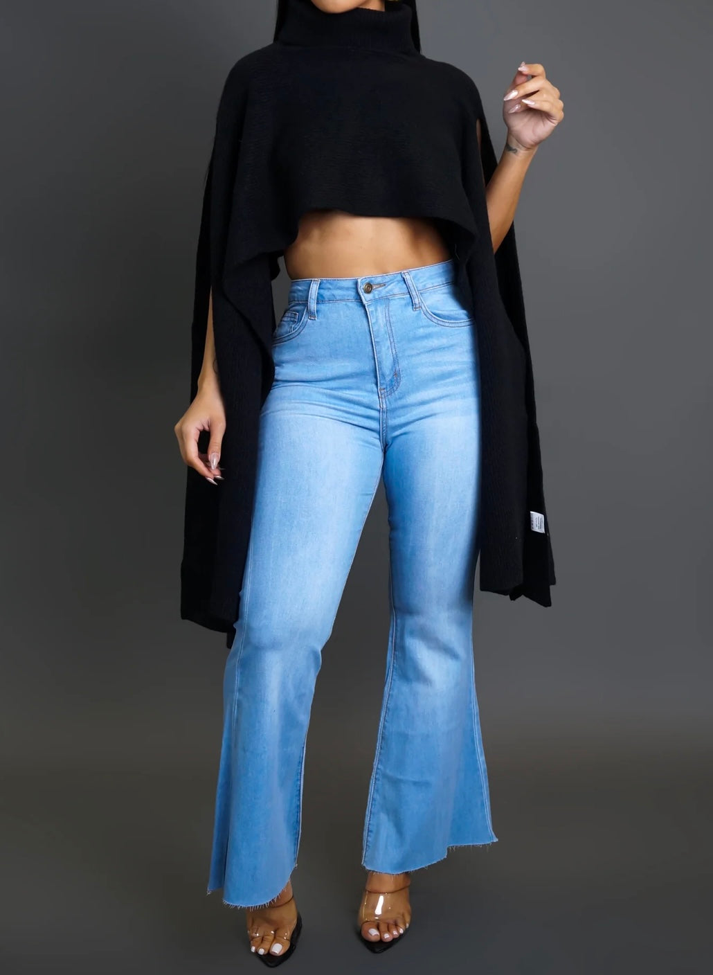 Wide Leg Charm Jeans - Light Wash