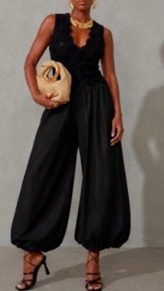 Poplin Balloon Trouser