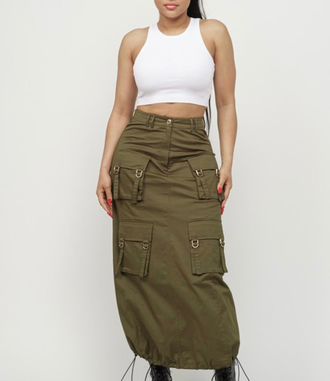 Cargo Maxi Skirt