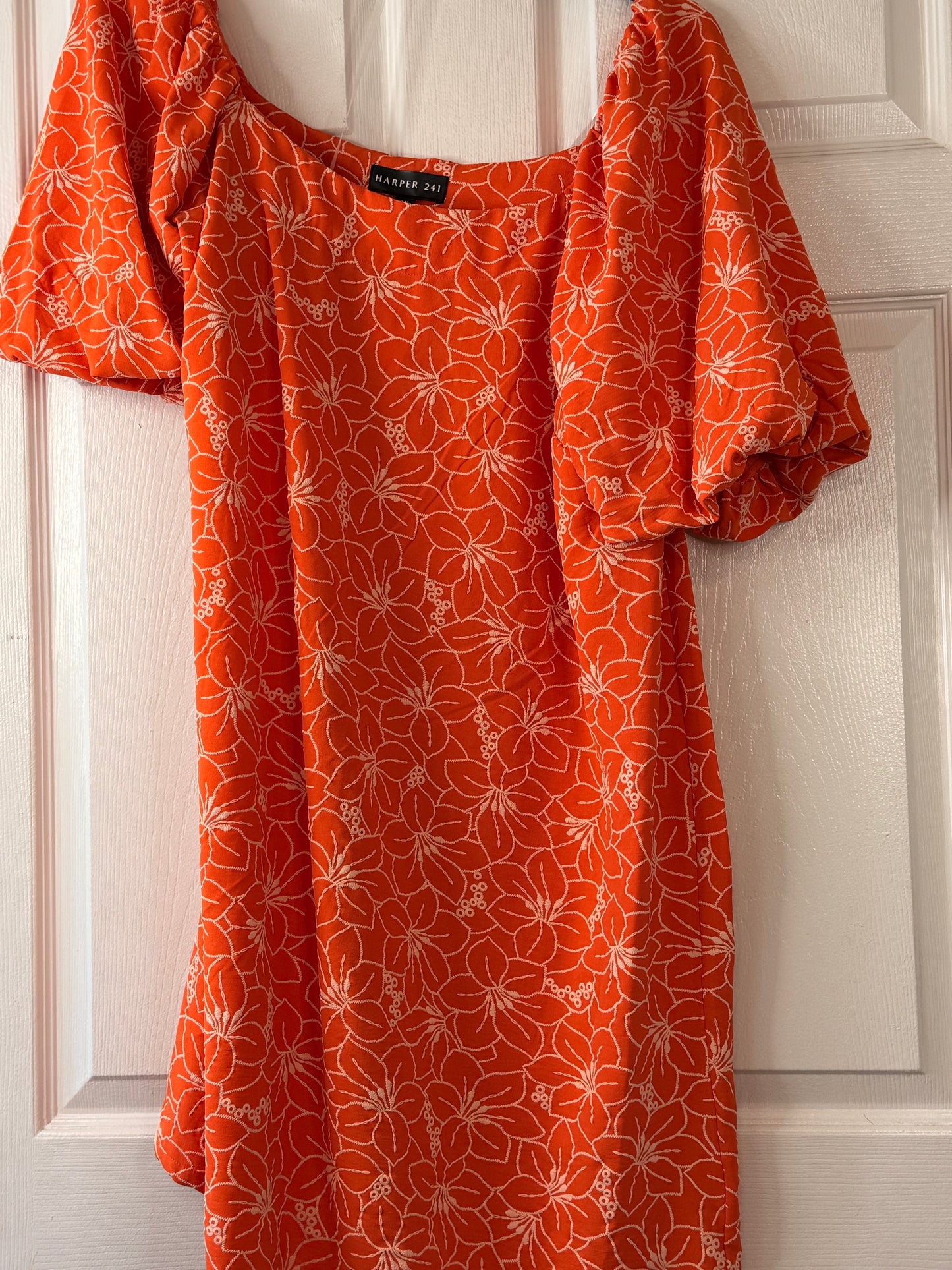 3x Orange off The Shoulder Dress