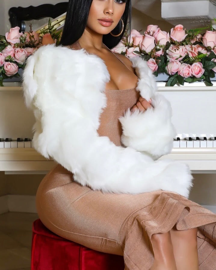 Fur Jacket Crop