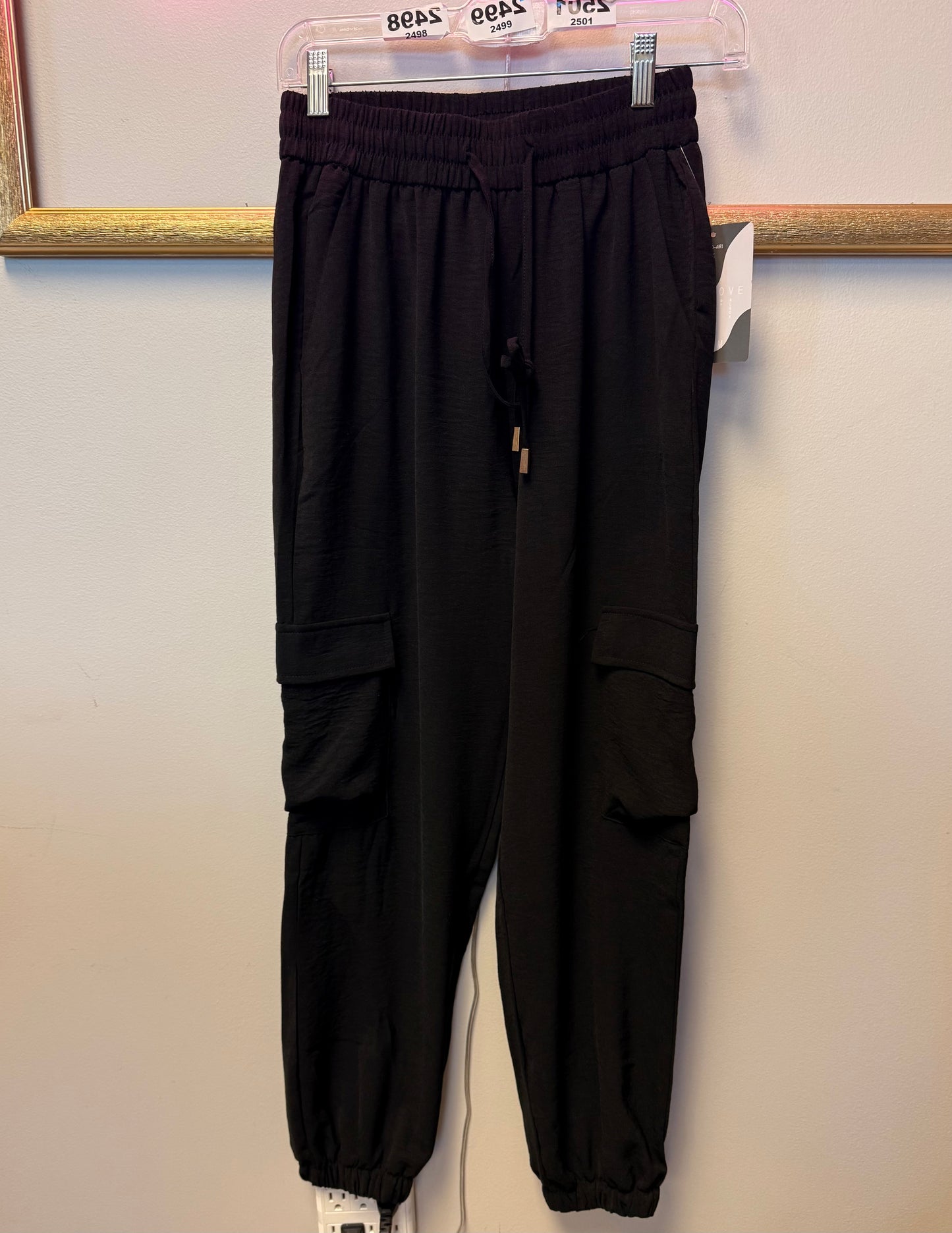 CARGO JOGGER PANTS Black