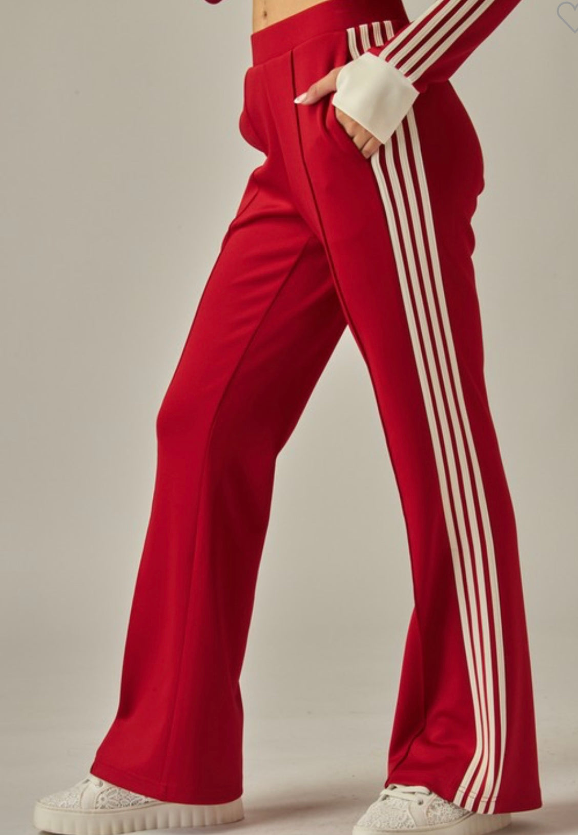 4 Stripes Track Pants Red