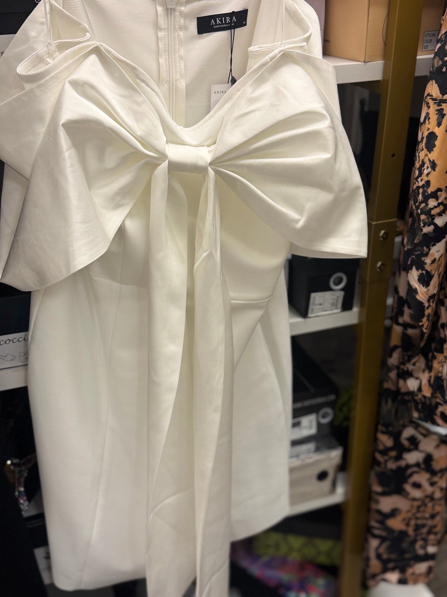 White Tub Top Bow Dress A