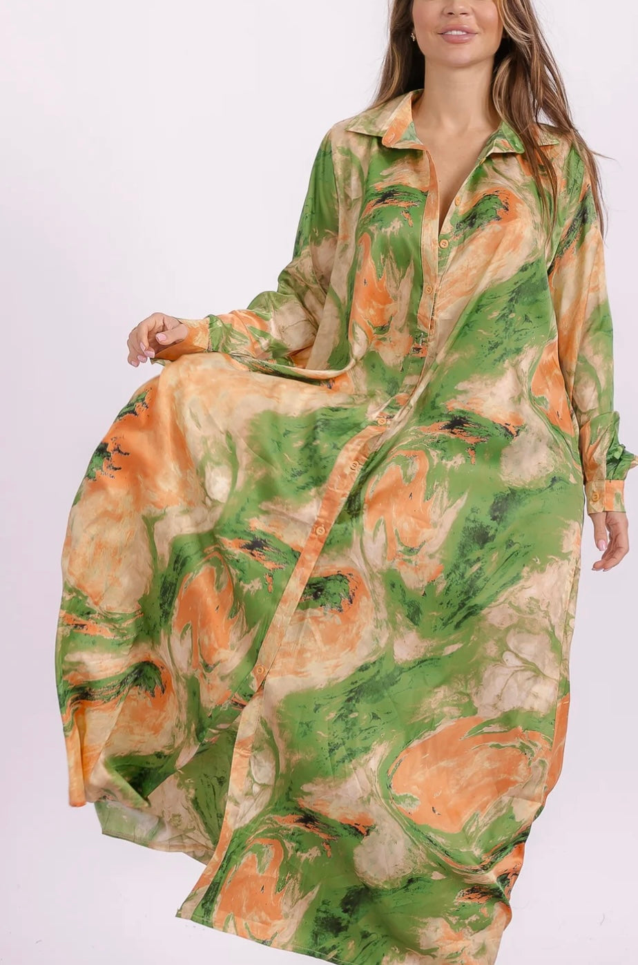 Button Down Maxi Dress