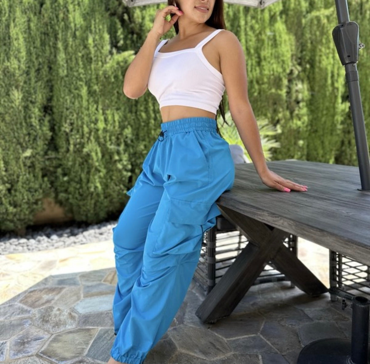 Parachute Ruched Cargo Pocket Jogger