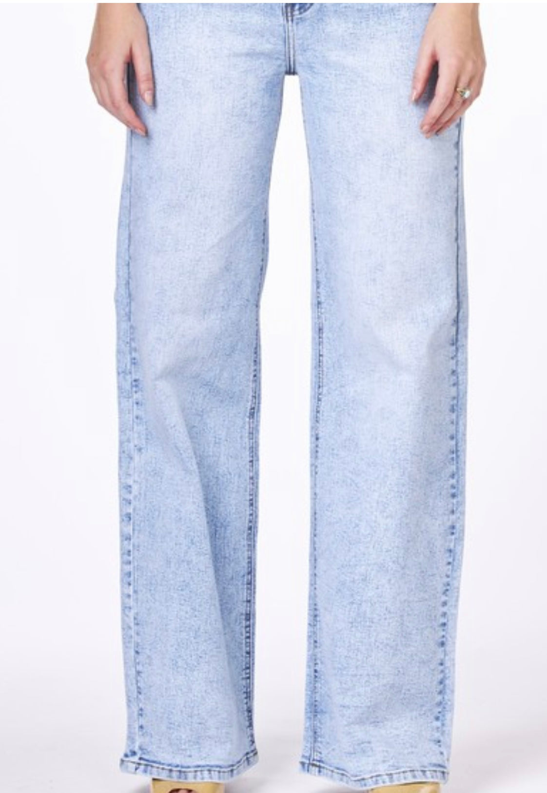 High Waisted, Straight Leg Jeans