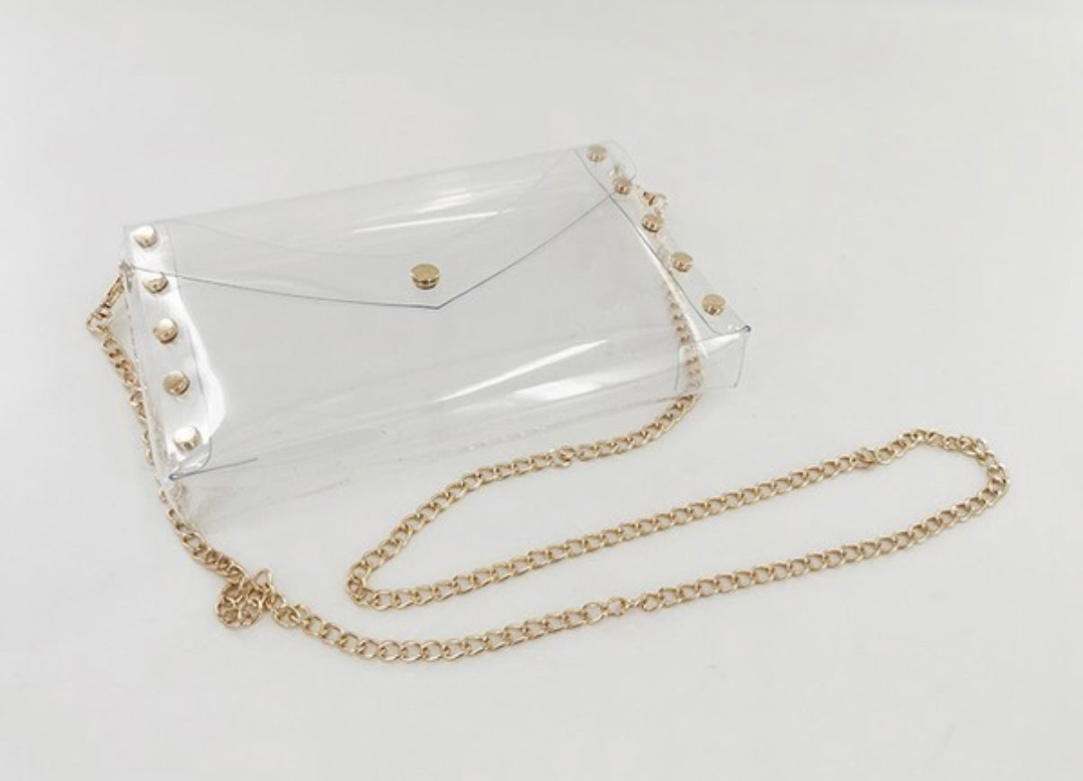 Clear Crossbody And Clutch Bag