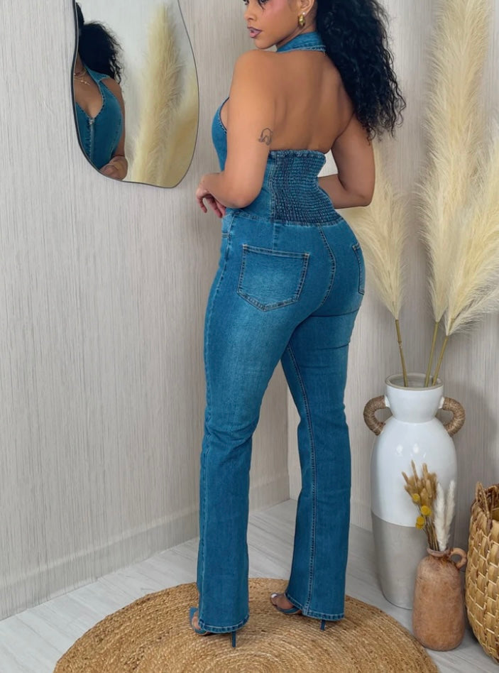Jumpsuit Denim Wide Leg