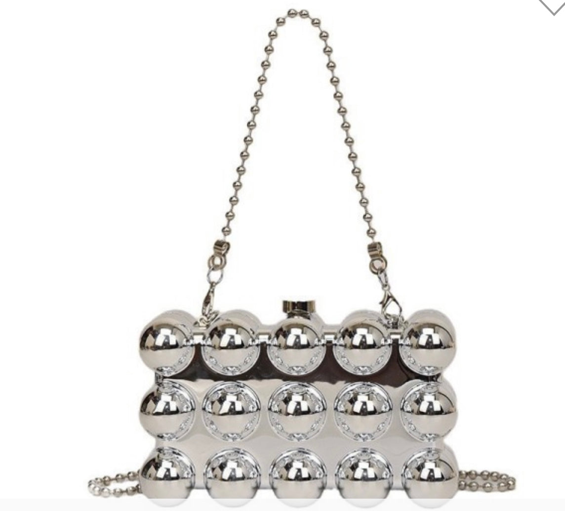 Acrylic Bumpy Clutch Bag