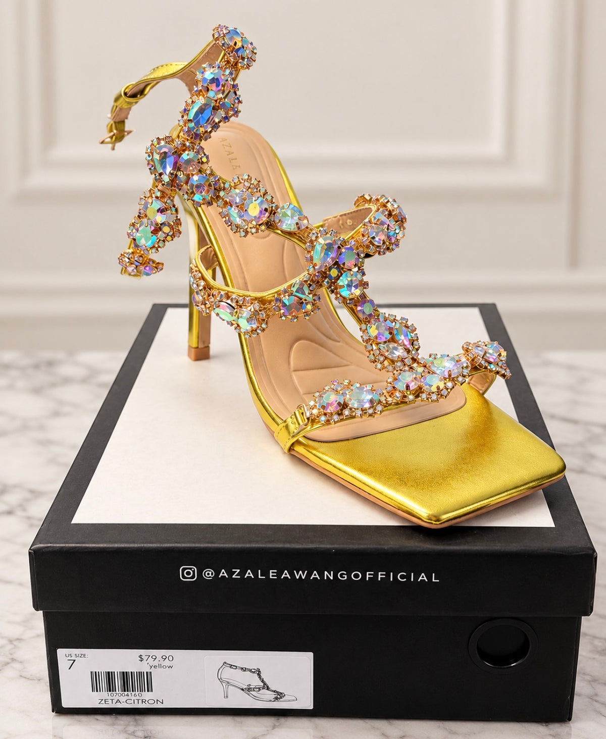 Bling Yellow Heel A 8