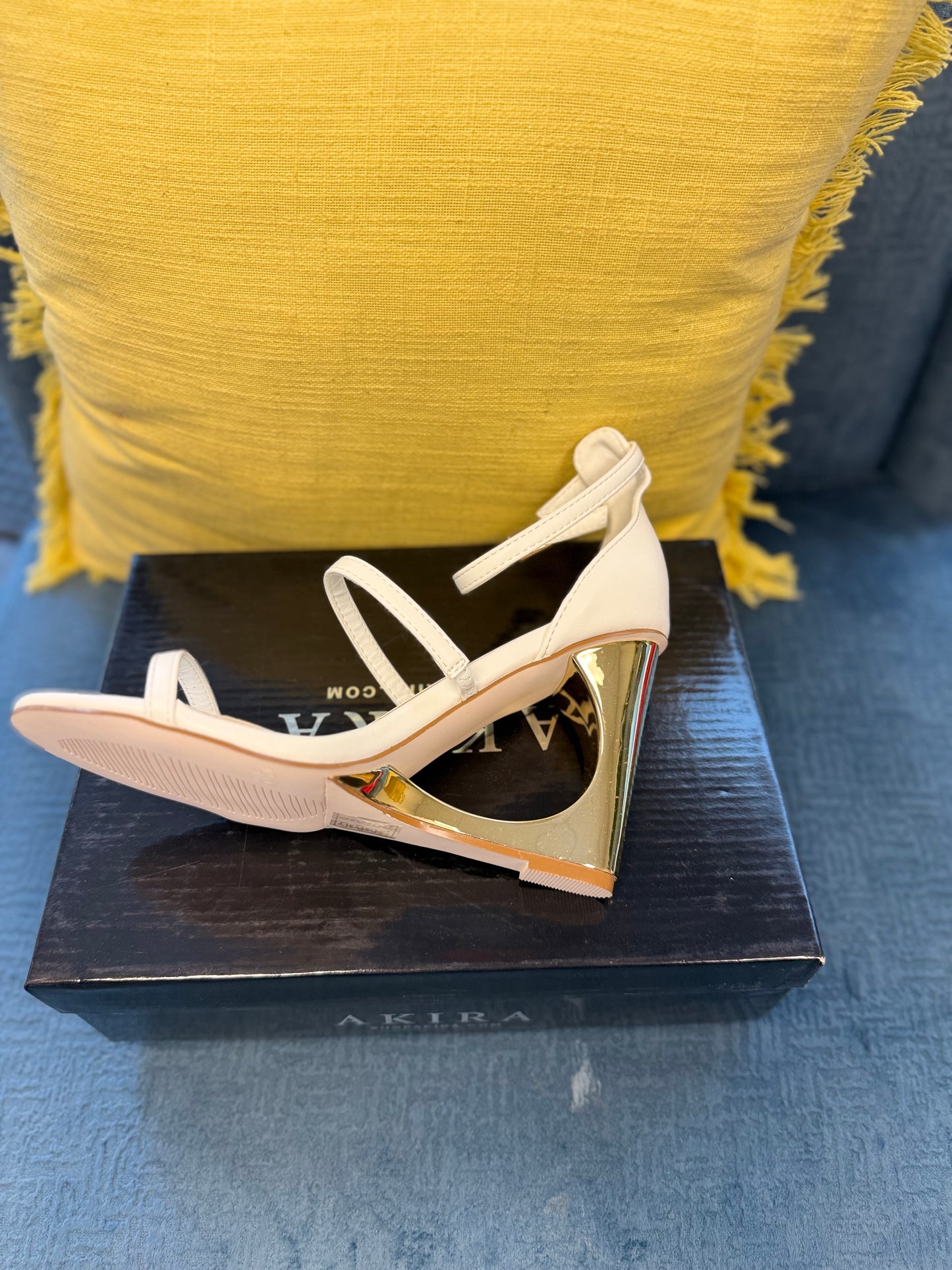 White Wedge Sandal A
