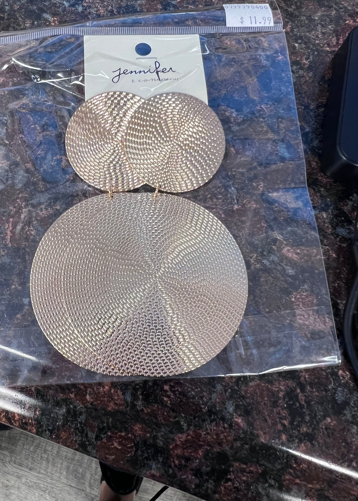 Large Double Circle Earrings