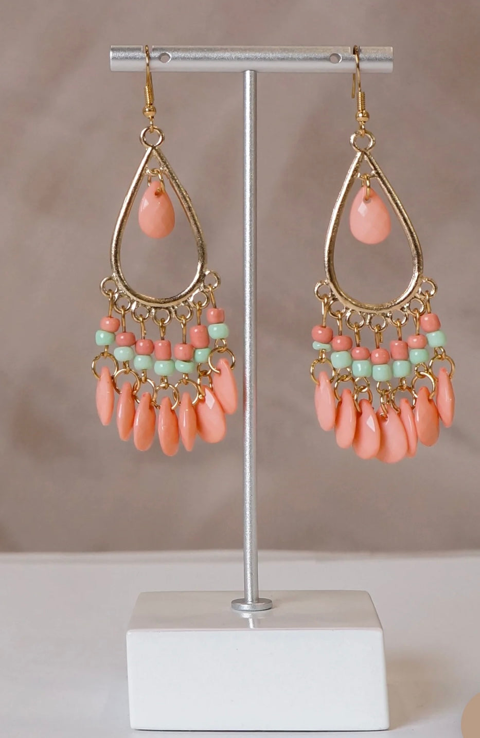 Long Dangel/Circle Earrings