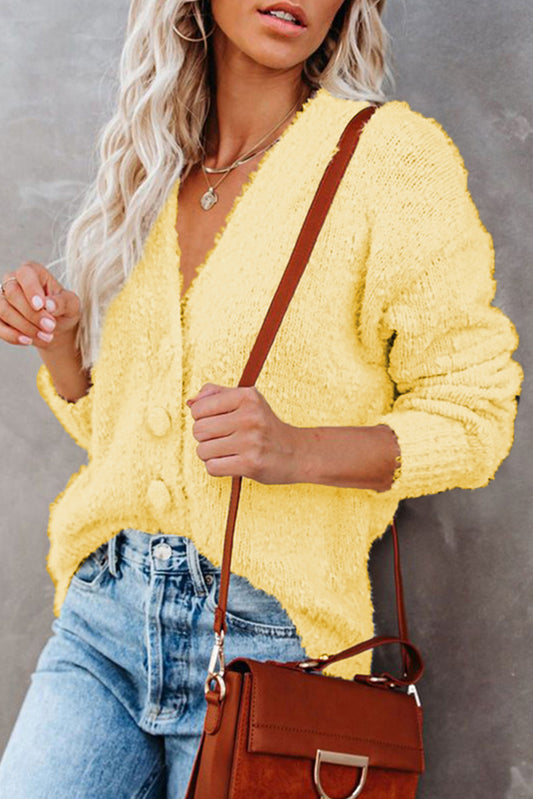 Yellow Button Down Sweater