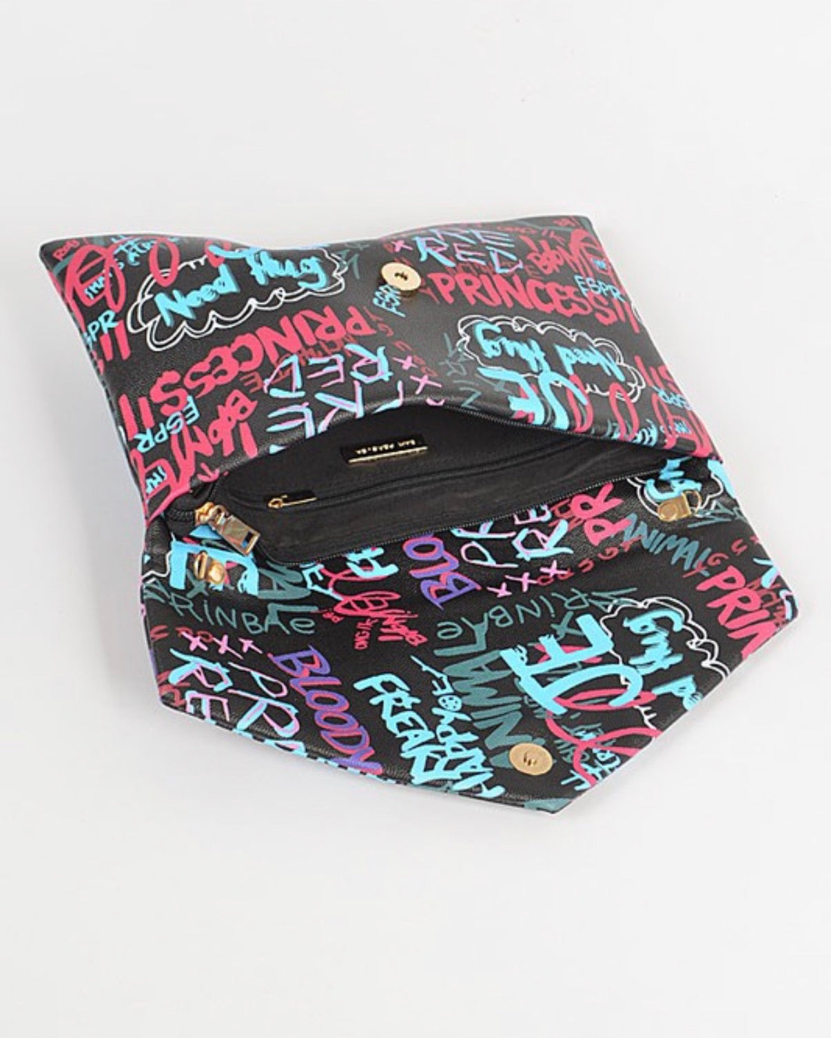Multi Letter Cross Chain Body Clutch