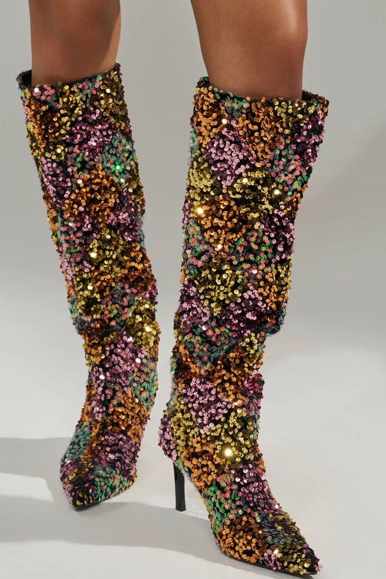Sequin Boot A