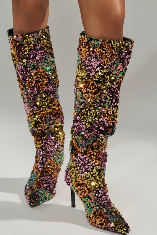 Sequin Boot A