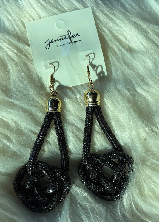 Long Rope Tie Earrings