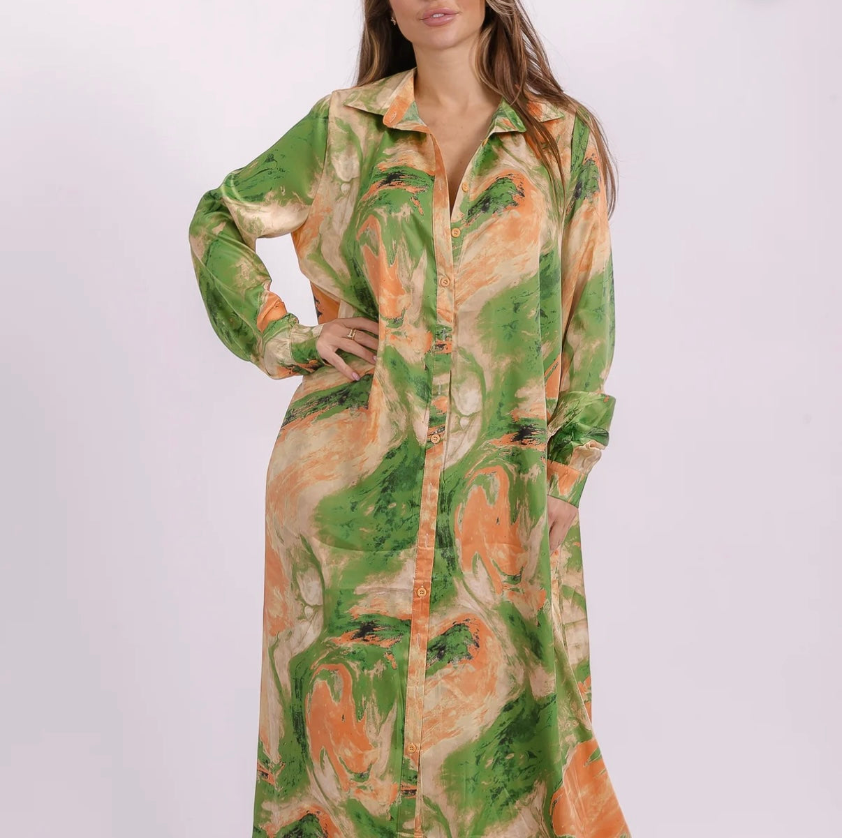 Button Down Maxi Dress