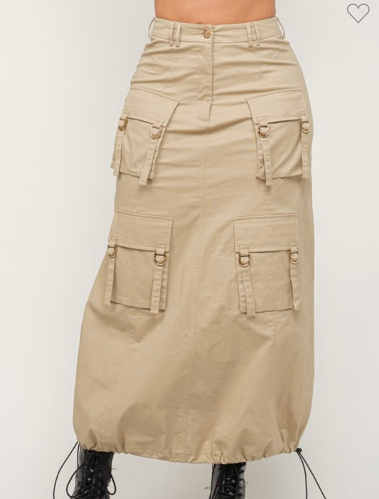 Cargo Maxi Skirt