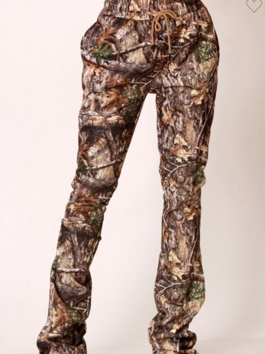 Leopard Print Stacked Bottoms