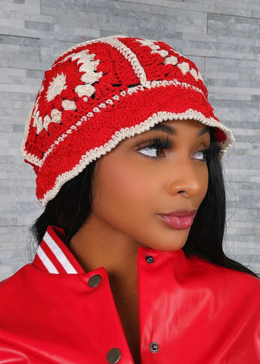 KNIT CROCHET HAT