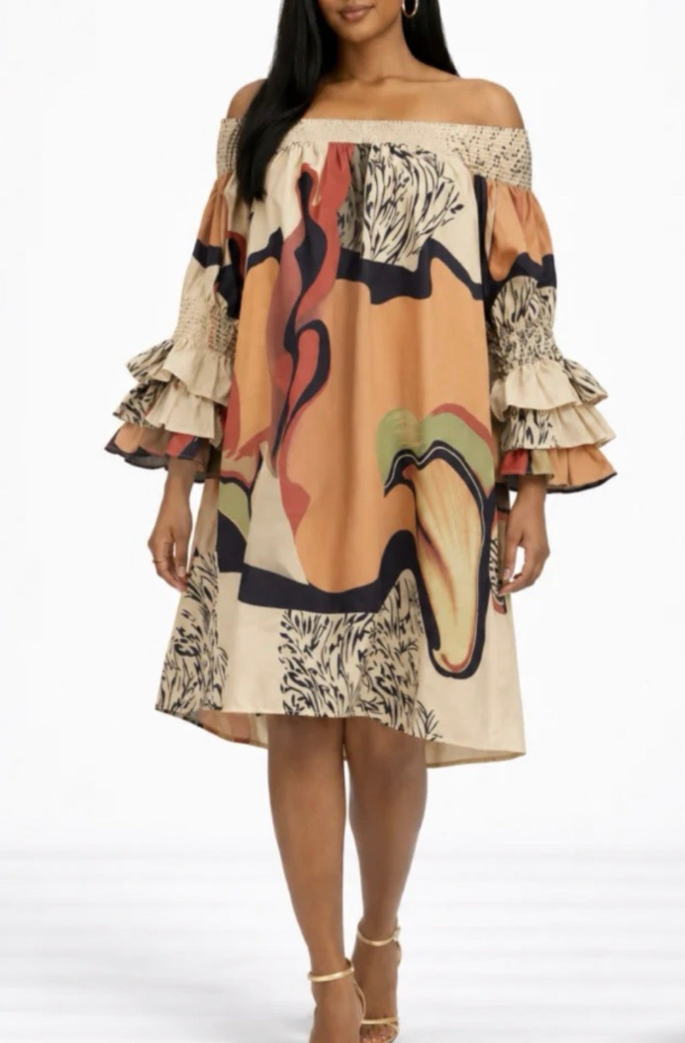 Off The  Shoulder Dress One Size