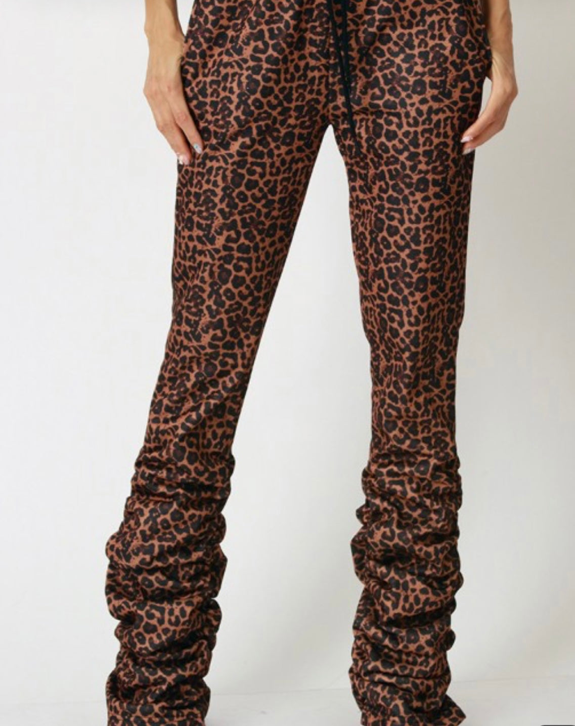 Leopard Print Stacked Bottoms