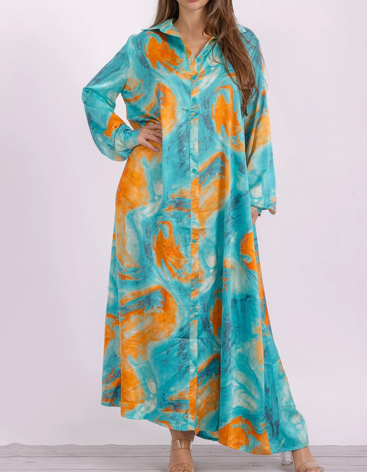 Button Down Maxi Dress