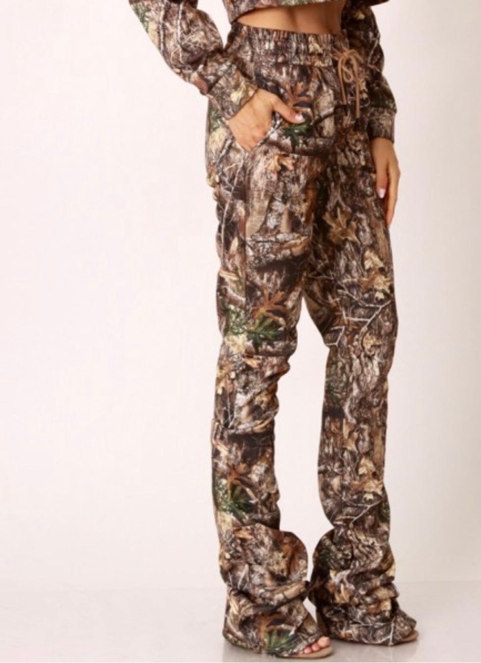 Leopard Print Stacked Bottoms