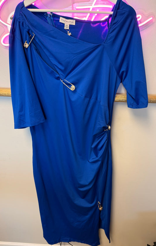 Black  And Gold Pin Dress
