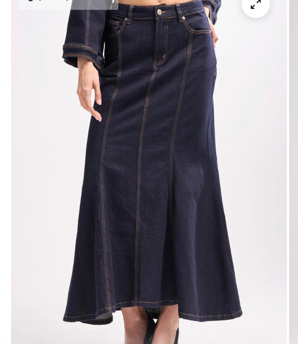 DENIM MAXI SKIRT A
