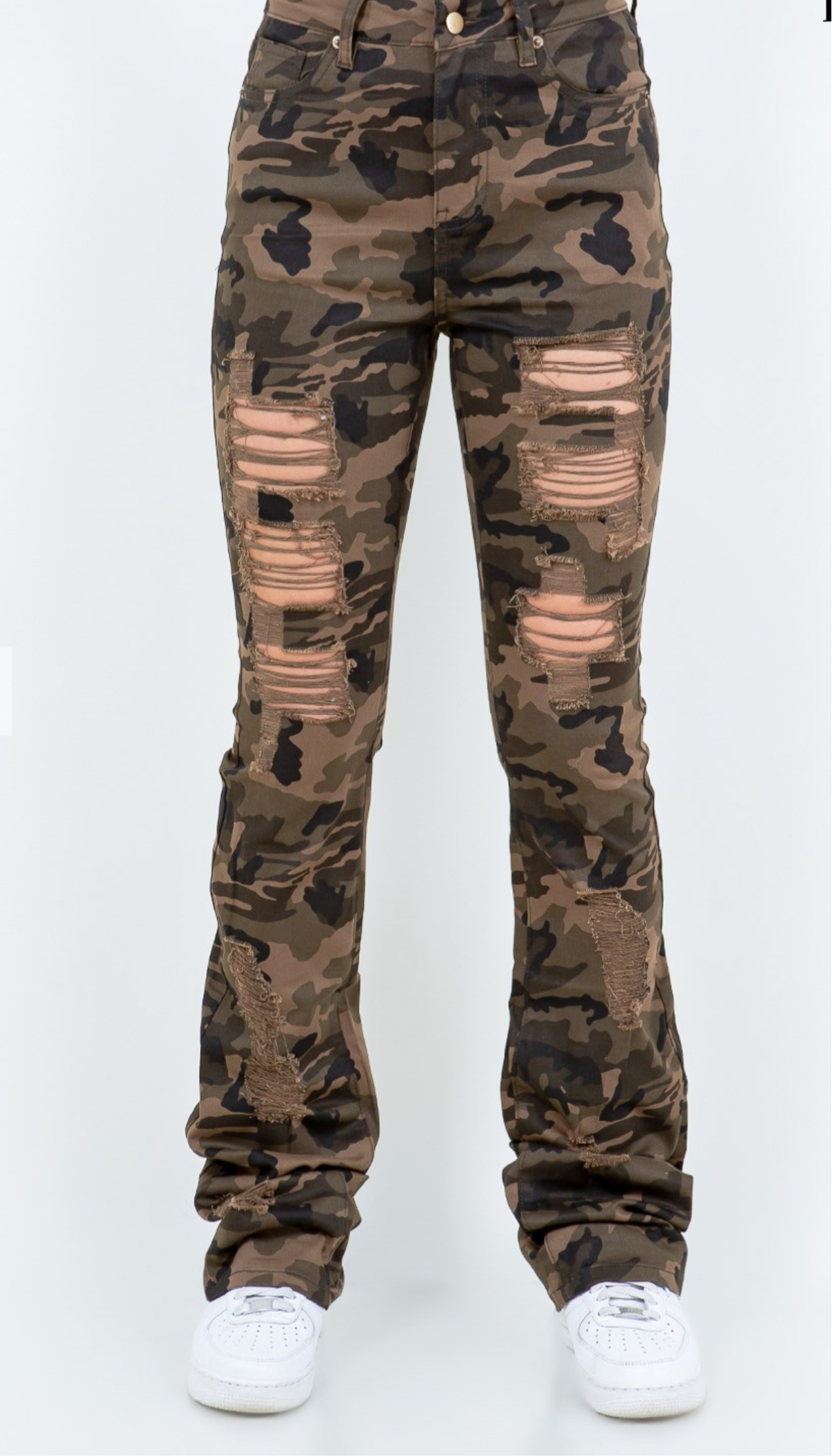 DISTRESSED SKINNY STACKED PANTS 830 64