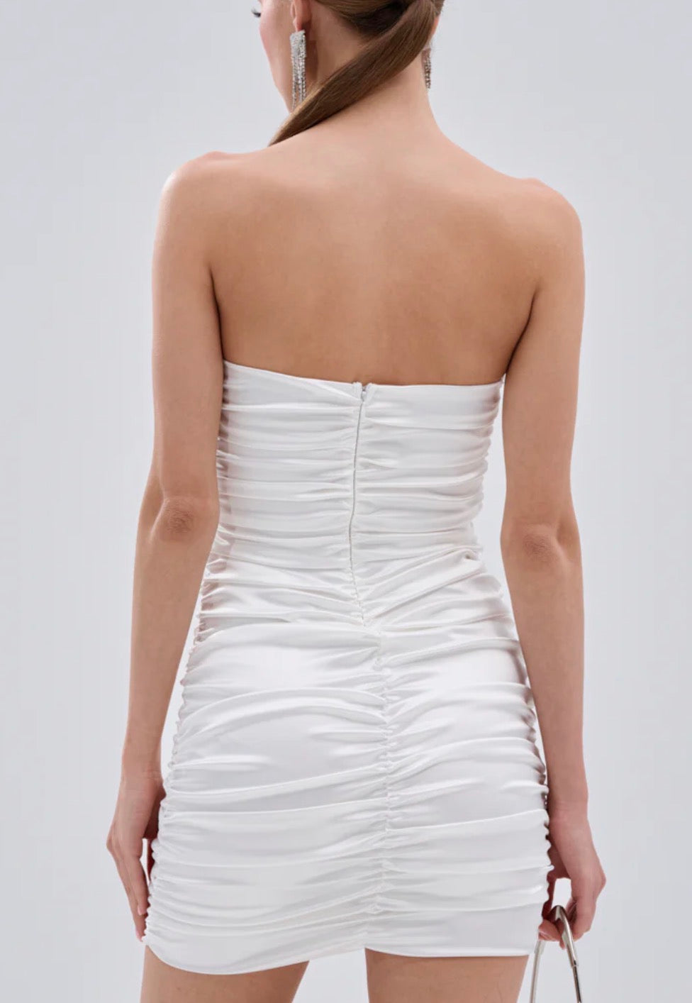 Rushed White Tub Dress A