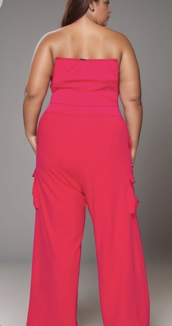 Sleeveless Cargo Jumpsuit