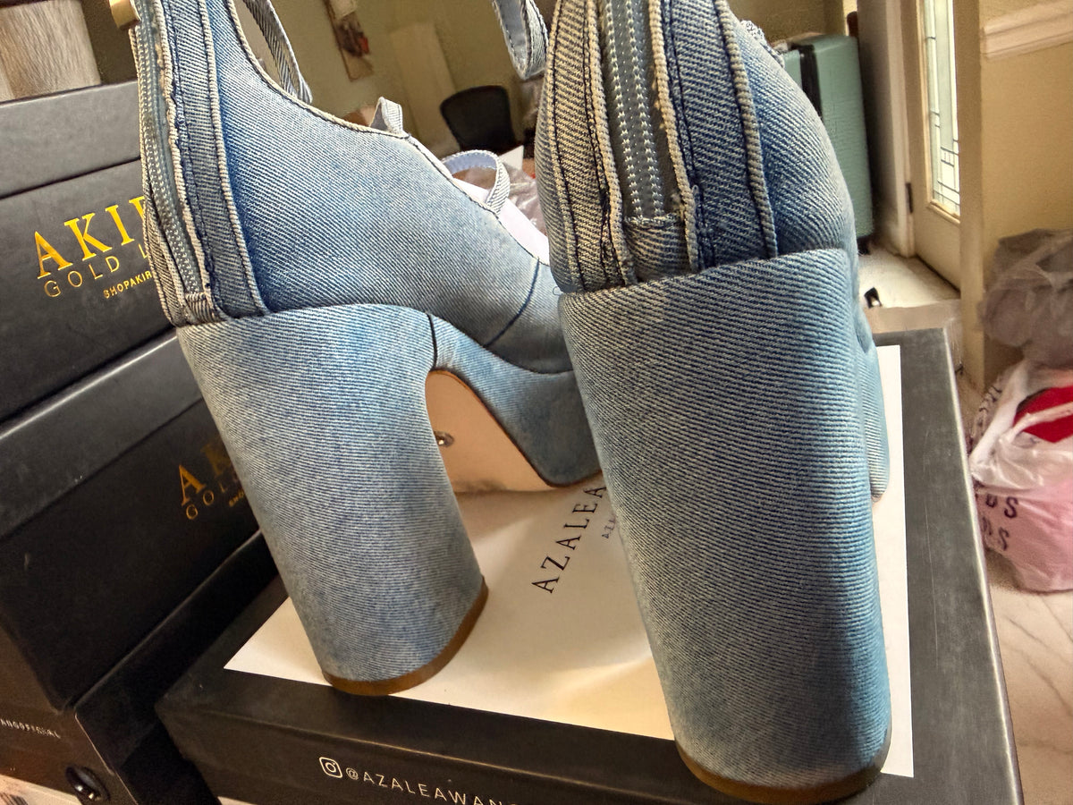 DENIM PLATFOARM HEEL 10