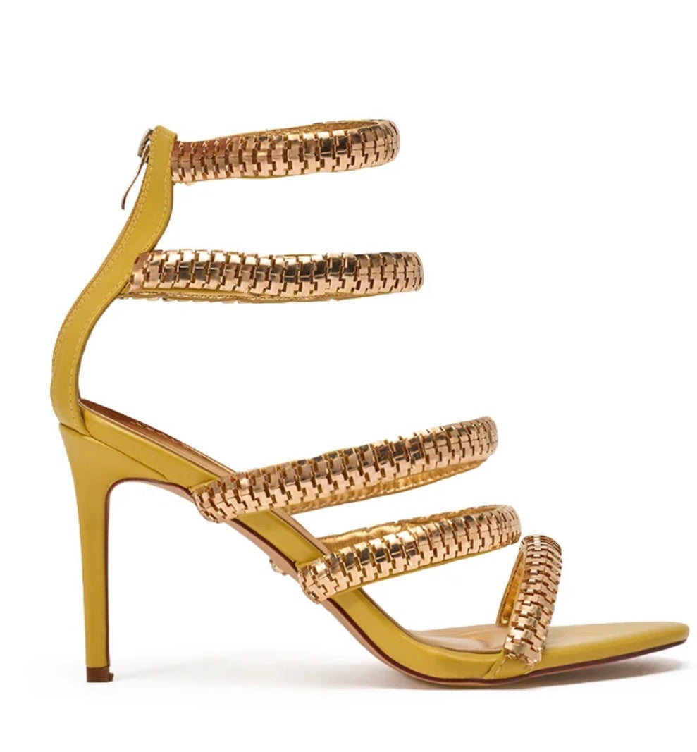zip Look Yellow Heel A