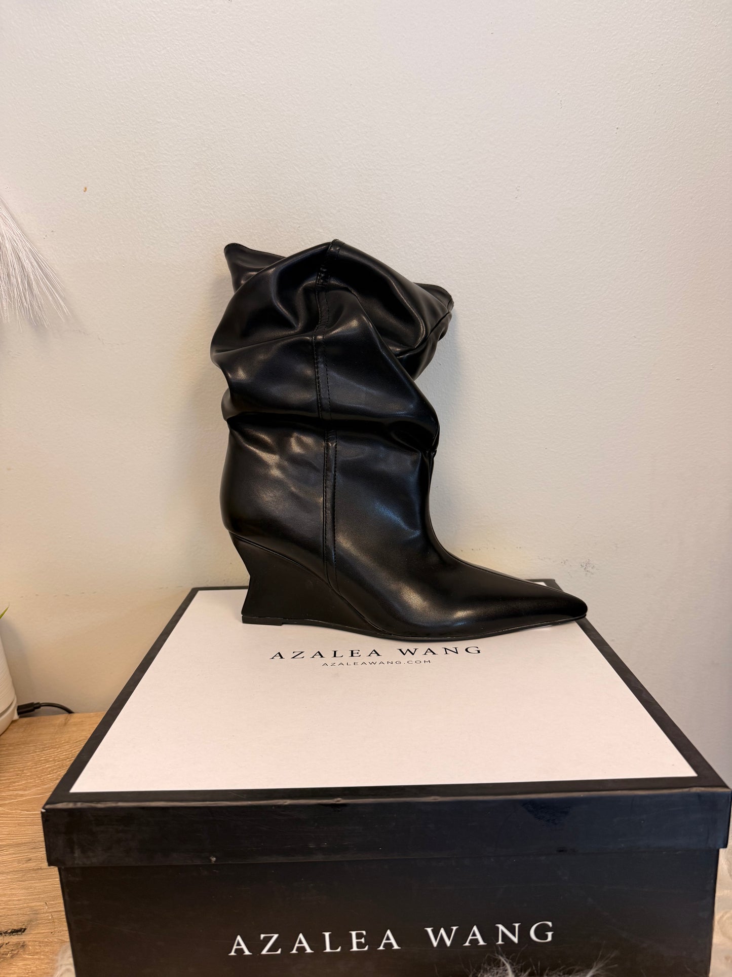 Wedge Black Bootie A