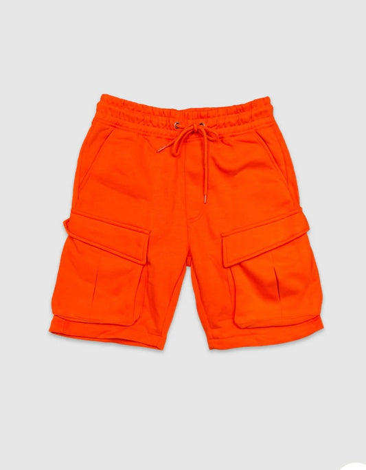 Men French Terry Shorts Orange