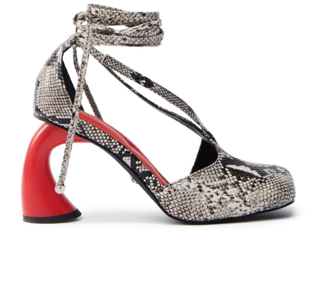 Open Toe Hell Snake Print
