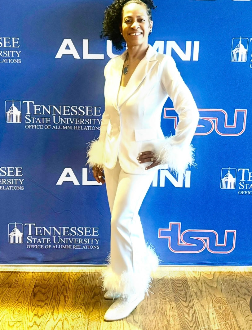 White Fur Suit