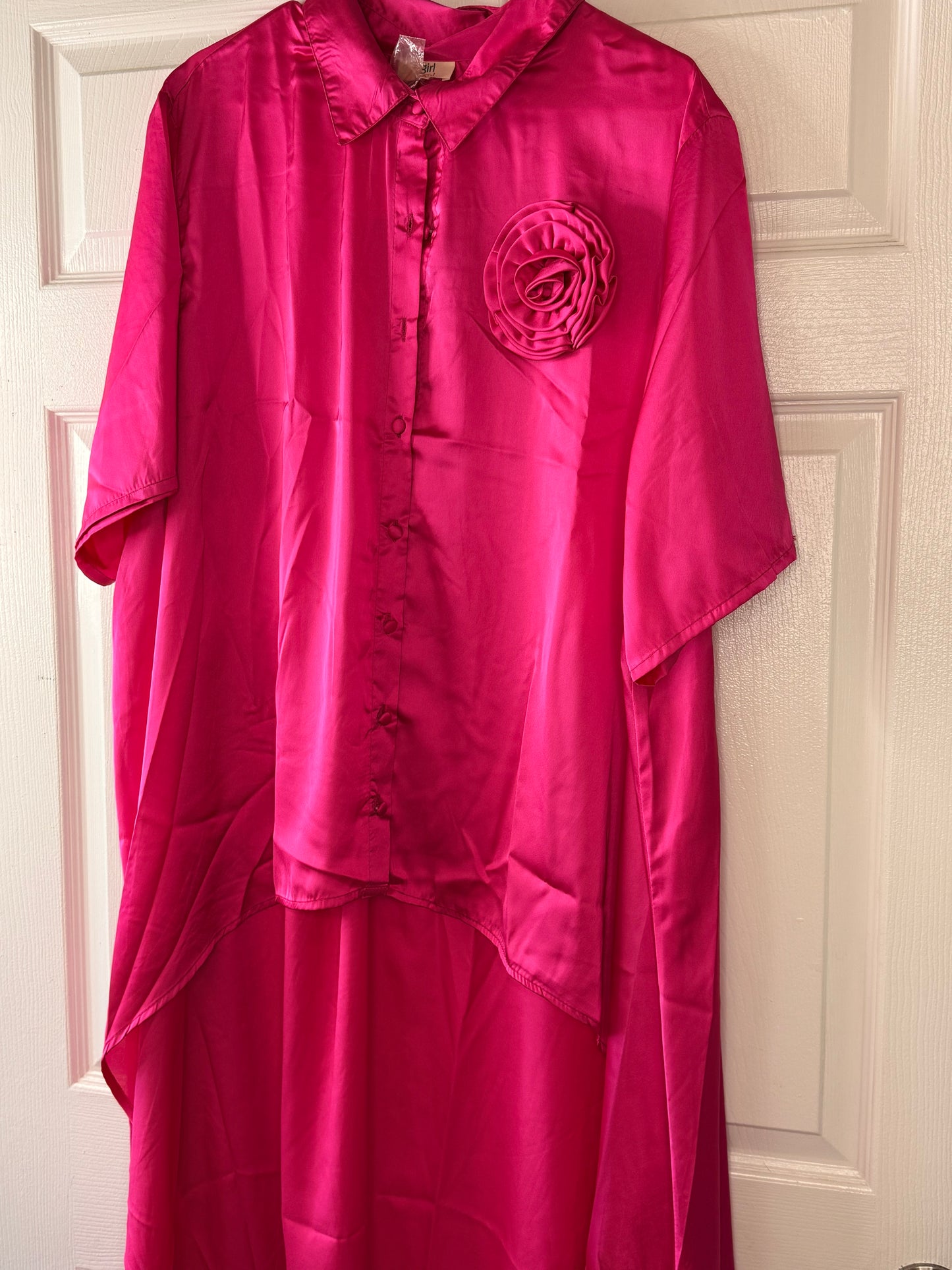 Pink High Low Rose Top