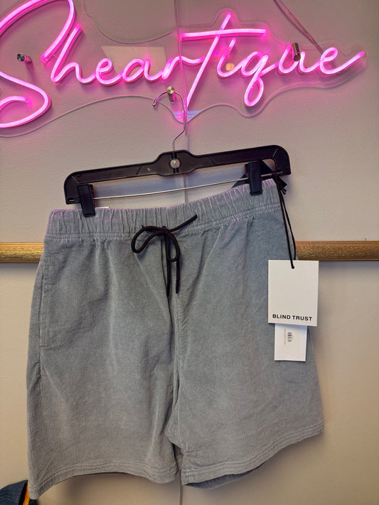 Carduroy Shorts Men Blue