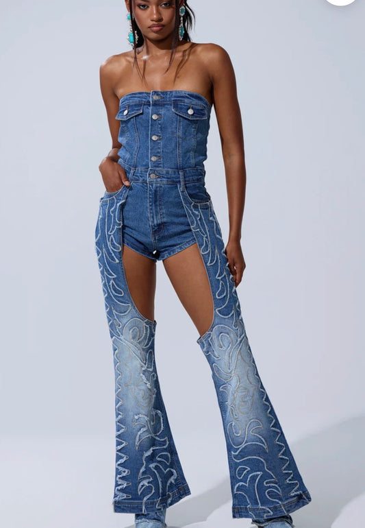 DENIM JUMPSUIT A xxl