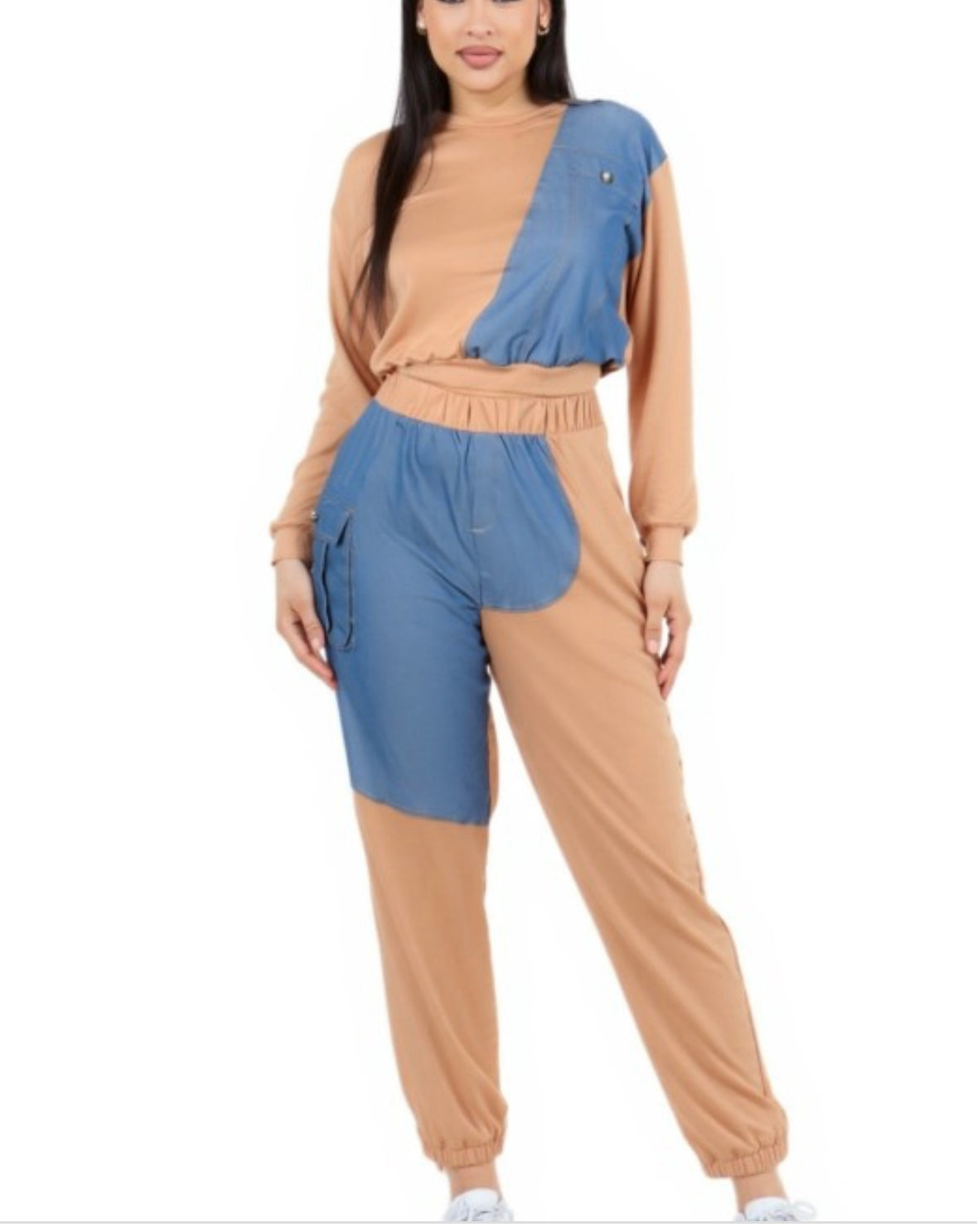 Terry Denim And  Khaki Set (Copy)