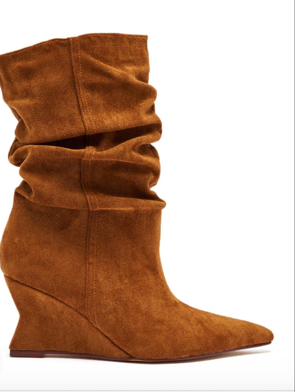 SUEDE WEDGE BOOTIE